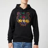 KENZO Men's Classic Tiger Embroidered Overhead Hoodie - Black - Image 1