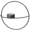 Menu POV Circle Tealight Candle Holder - Black - Image 1