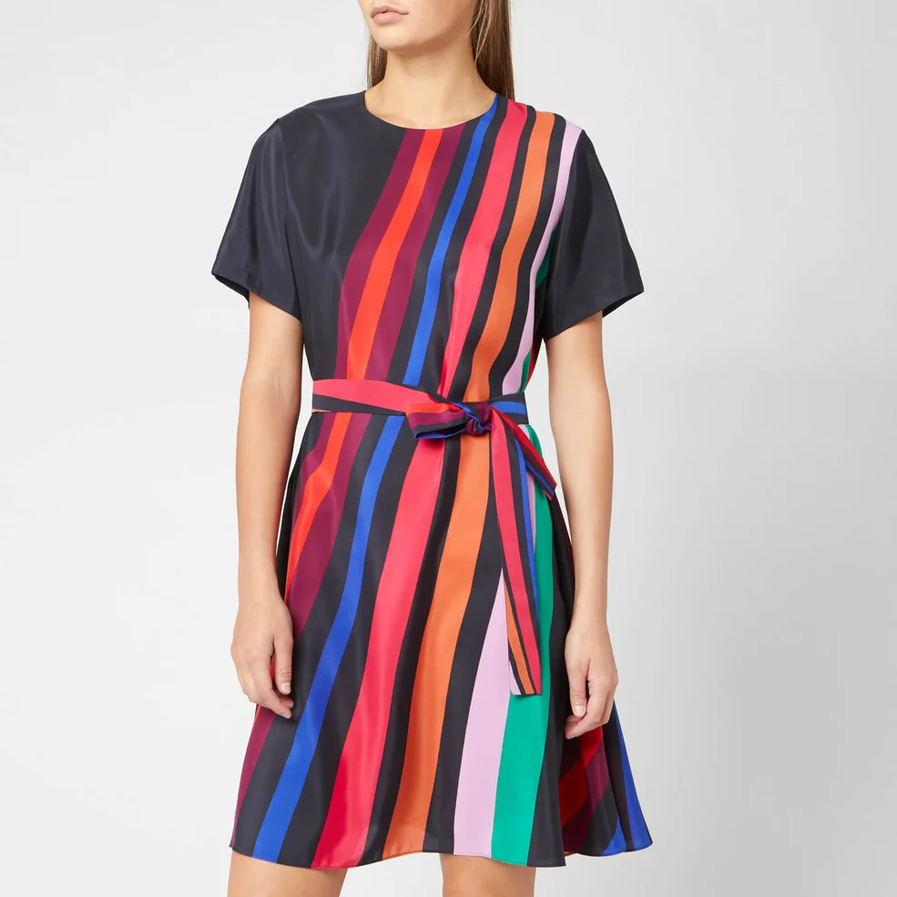 PS Paul Smith Women's Rainbow Stripe Tunic Dress - Multi Image 1