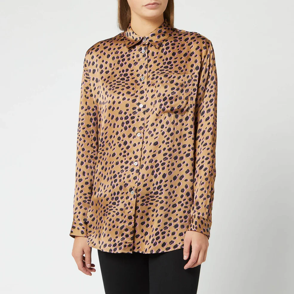 PS Paul Smith Women's Leopard Spot Oversized Shirt - Multi Image 1