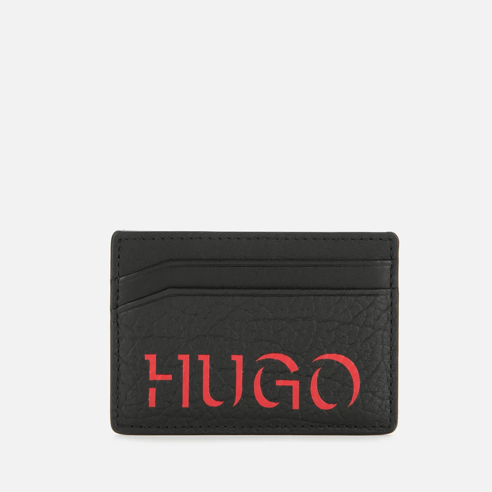 HUGO Men's Victorian 3 Card Holder - Black/Red Image 1