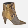 Isabel Marant Women's Latts Exotic Patchwork Ankle Boots - Taupe/Camel - Image 1
