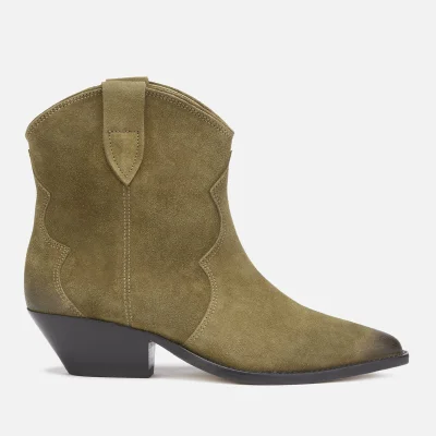 Isabel Marant Women's Dewina Low Heel Ankle Boots - Taupe