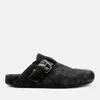 Isabel Marant Women's Mirvin Buckle Shearling Lined Mules - Faded Black - Image 1