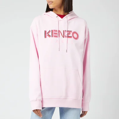 KENZO Women's Classic Cotton Moleton Hoodie - Pastel Pink