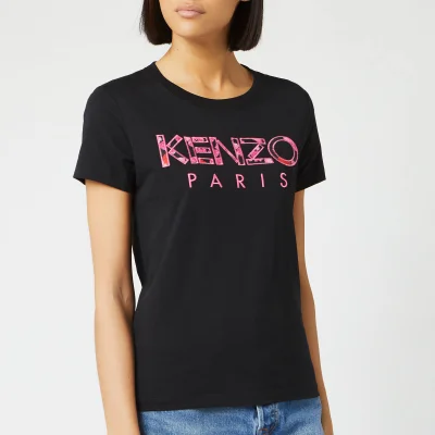 KENZO Women's Light Cotton Single Jersey T-Shirt - Black