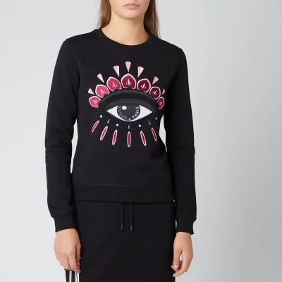 KENZO Women's Classic Eye Cotton Sweatshirt - Black
