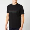 PS Paul Smith Men's Cycle Stripe T-Shirt - Black - Image 1