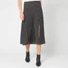MICHAEL MICHAEL KORS Women's Slit Front Skirt - Black/Bone - Image 1