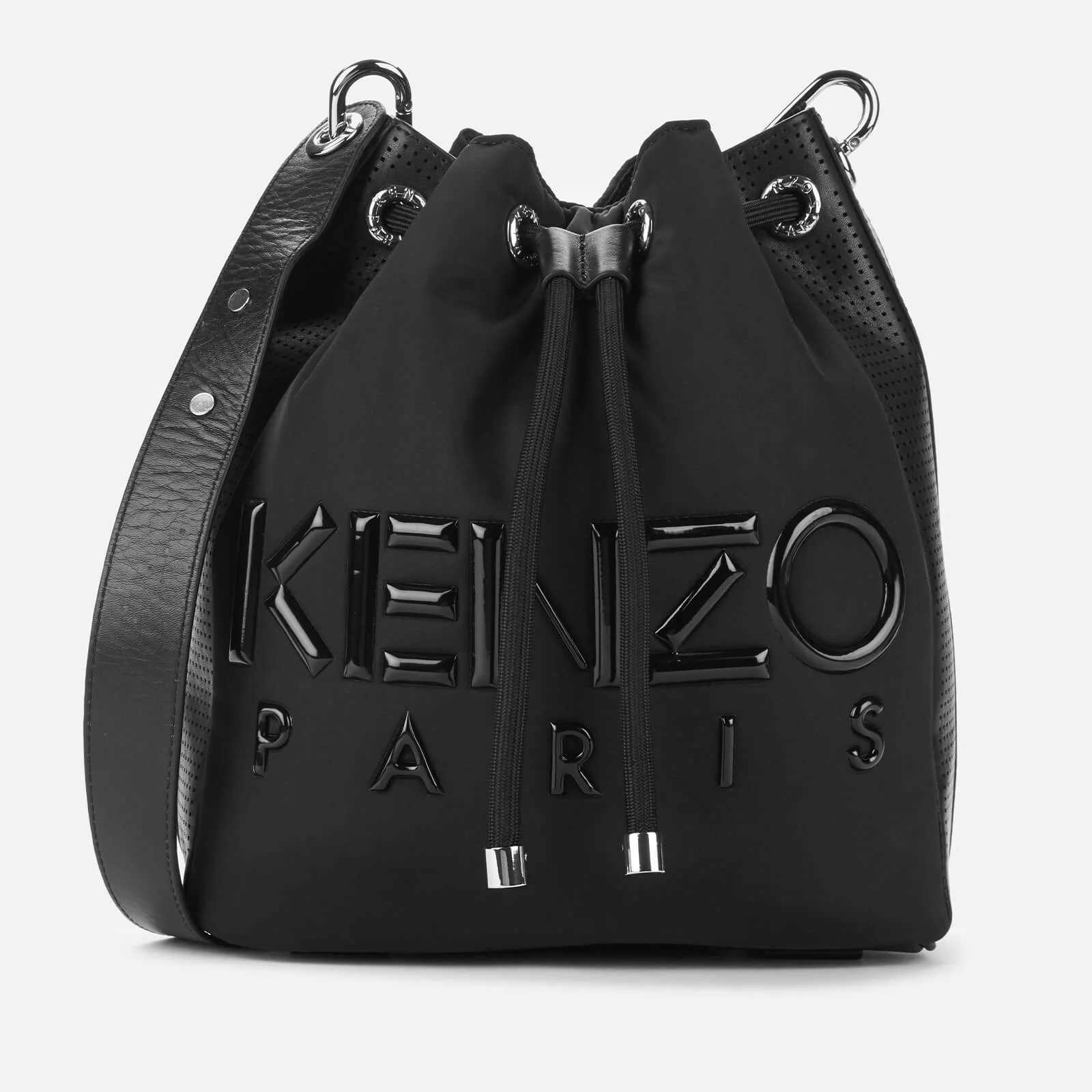 KENZO Women's Neoprene Logo Bucket Bag - Black Image 1