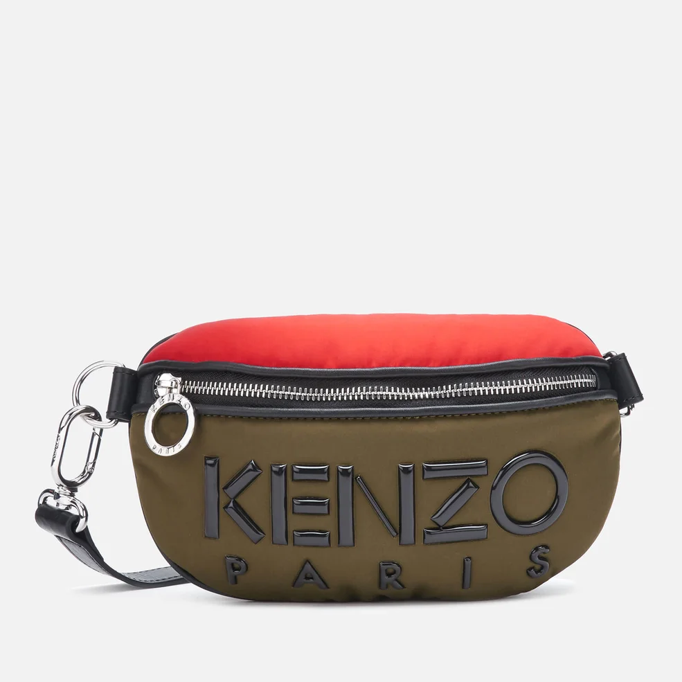 KENZO Women's Neoprene Logo Bum Bag - Khaki Image 1