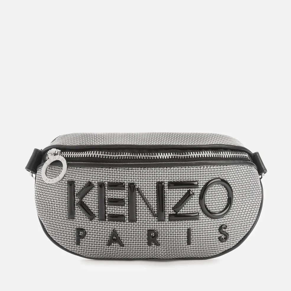 KENZO Women's Neoprene Logo Bum Bag - Silver Image 1