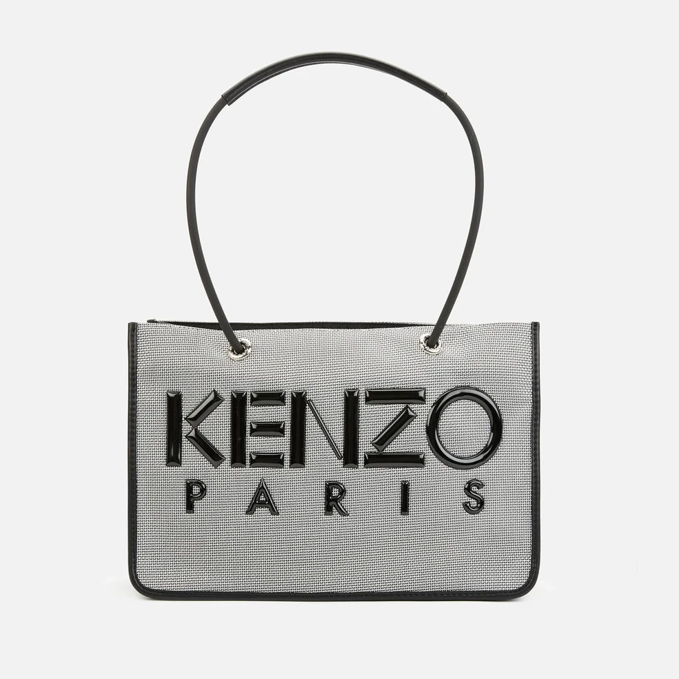KENZO Women's Logo Tote Bag - Silver Image 1