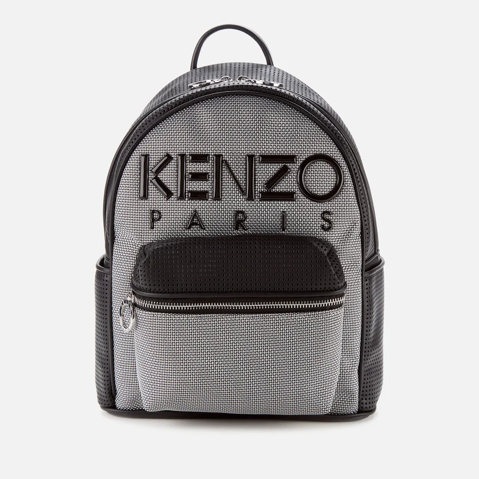 KENZO Women's Neoprene Logo Backpack - Silver Image 1