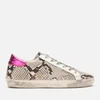 Golden Goose Women's Superstar Leather Trainers - Natural Snake Print/Ice Star - Image 1