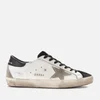 Golden Goose Men's Superstar Leather Trainers - White Black Suede/Ice Star - Image 1