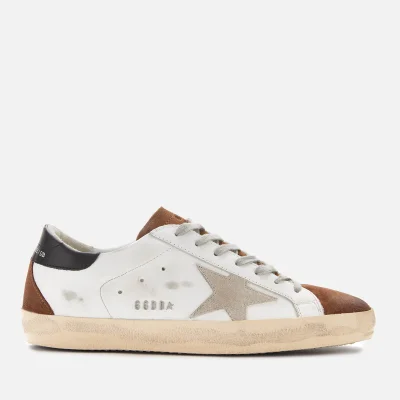 Golden Goose Men's Superstar Leather Trainers - White Mud Suede/Ice Star