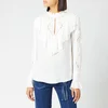 See By Chloé Women's Frill Detail High Neck Blouse - White - Image 1