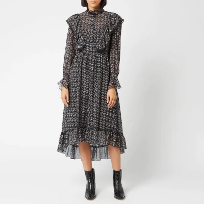 See By Chloé Women's Frill Detail Dress - Black/White