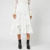 See By Chloé Women's Lace Detail Midi Skirt - Iconic Milk - Image 1
