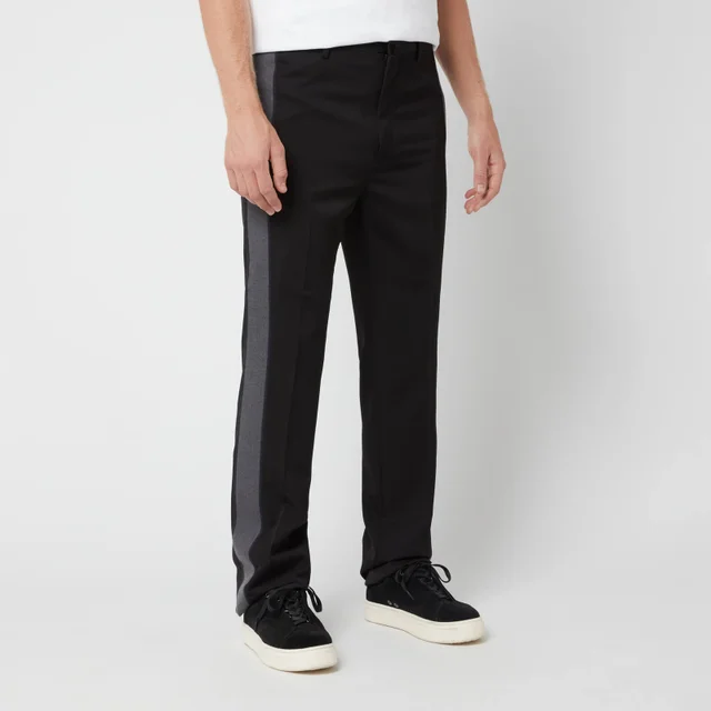 Lanvin Men's Ribbon Side Stripe Pants - Black
