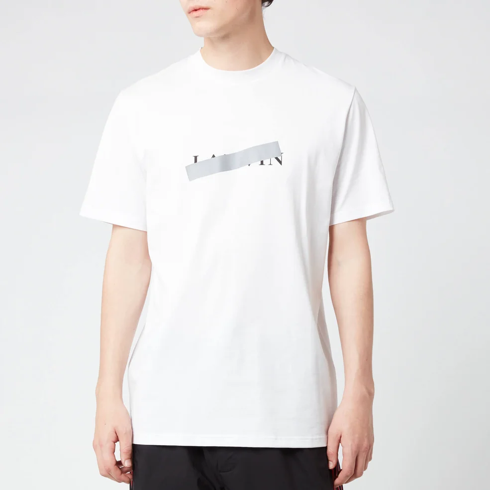 Lanvin Men's Lanvin Barre Slim Fit T-Shirt - White Image 1