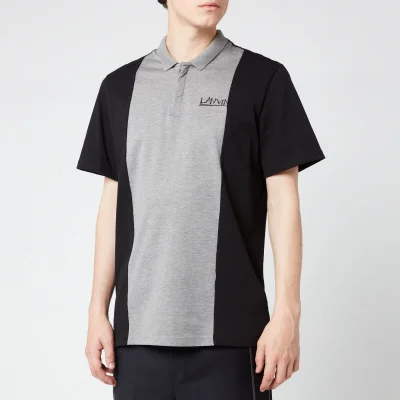 Lanvin Men's Polo Shirt - Grey/Black