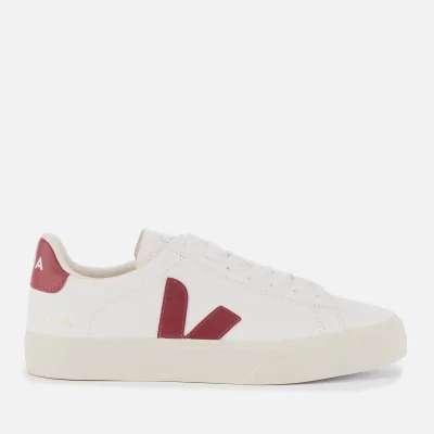 Veja Women's Campo Low Top Trainers - White/Marsala