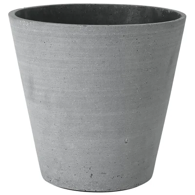 Blomus Coluna Flower Pot - Dark Grey 24cm x 26cm