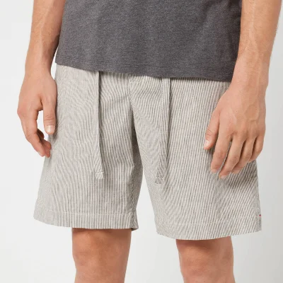 Orlebar Brown Men's Harton Stripe Shorts - Pewter/Shell