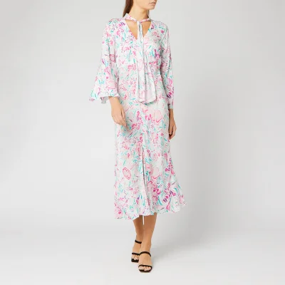 RIXO Women's Amel Dress - Floral Story/Peach Teal