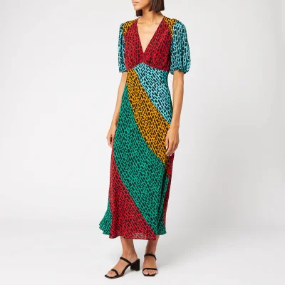 RIXO Women's Amber Maxi Dress - Floral Patch