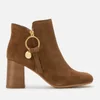 See By Chloé Women's Suede Heeled Ankle Boots - Savana - Image 1