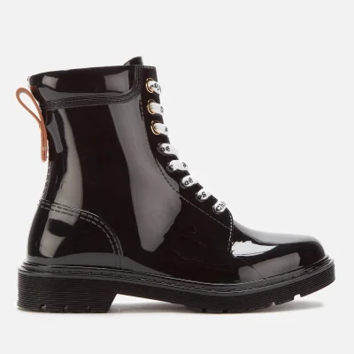 See By Chloé Women's PVC Lace Up Boots - Nero