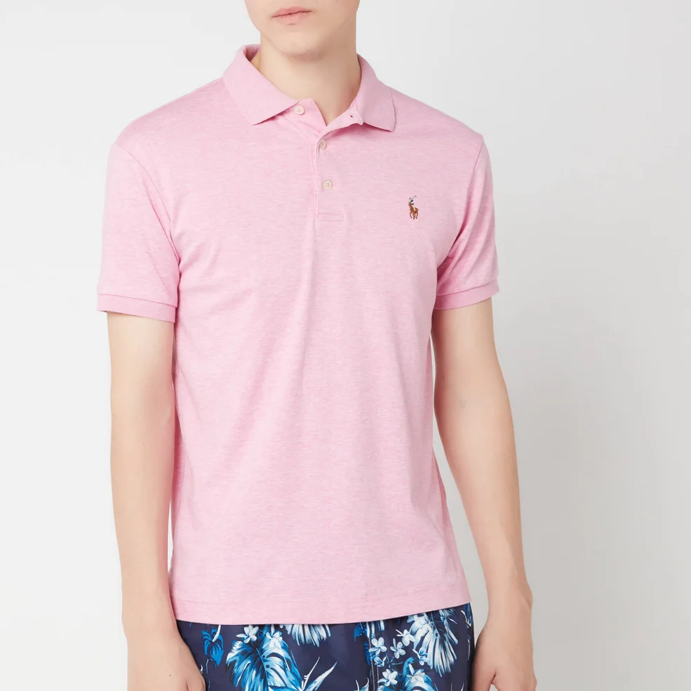 Polo Ralph Lauren Men's Pima Soft Touch Polo Shirt - Hampton Pink Heather Image 1