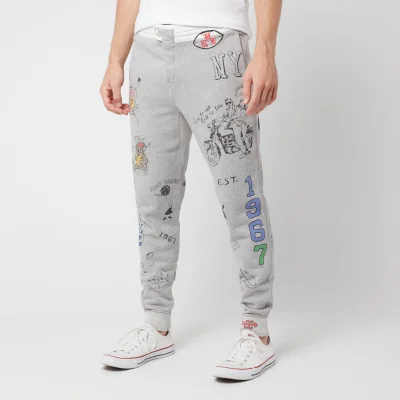 Polo Ralph Lauren Men's Graffiti College Sweatpants - Light Grey Heather