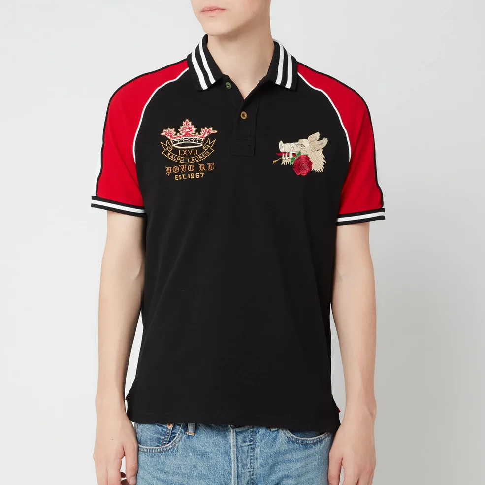 Polo Ralph Lauren Men's Rose and Boar Polo Shirt - Polo Black/Rl2000 Red Image 1