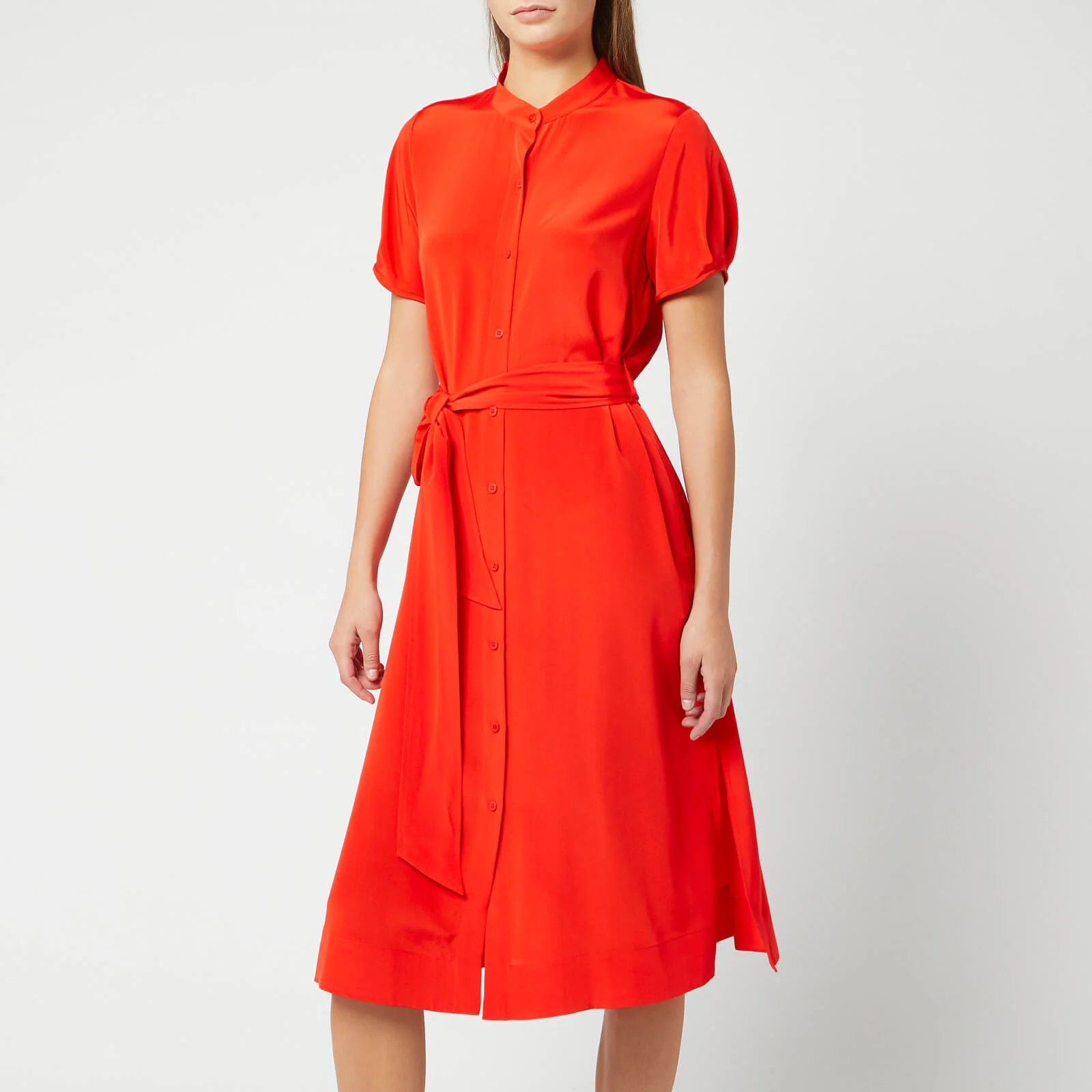 Diane von Furstenberg Women's Addilyn Shirt Dress - Red Image 1
