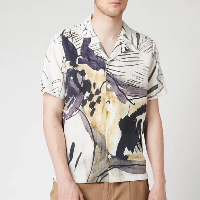 Folk Men's Soft Collar Shirt - Orpheus Print