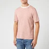 Folk Men's Classic Stripe T-Shirt - Ecru Rhubarb - Image 1
