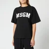 MSGM Women's Large Logo T-Shirt - Black - Image 1