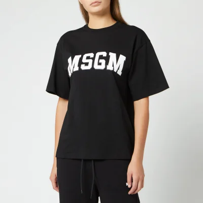 MSGM Women's Large Logo T-Shirt - Black