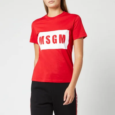 MSGM Women's Logo T-Shirt - Red