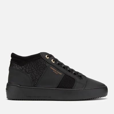 Android Homme Men's Propulsion Mid Geo Trainers - Black Rubber Mosaic Mesh
