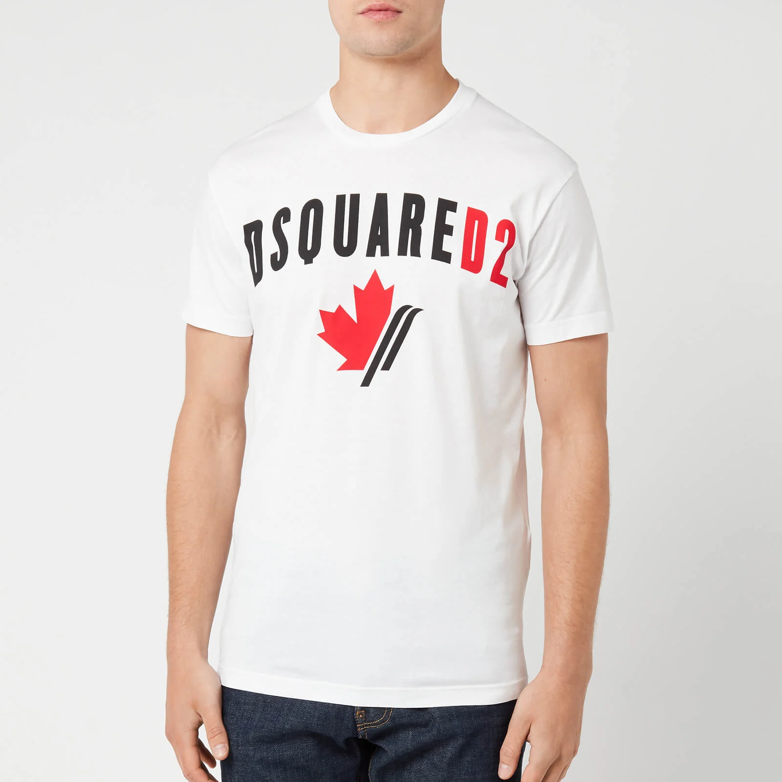 Dsquared2 Men's Maple Leaf T-Shirt - White Image 1
