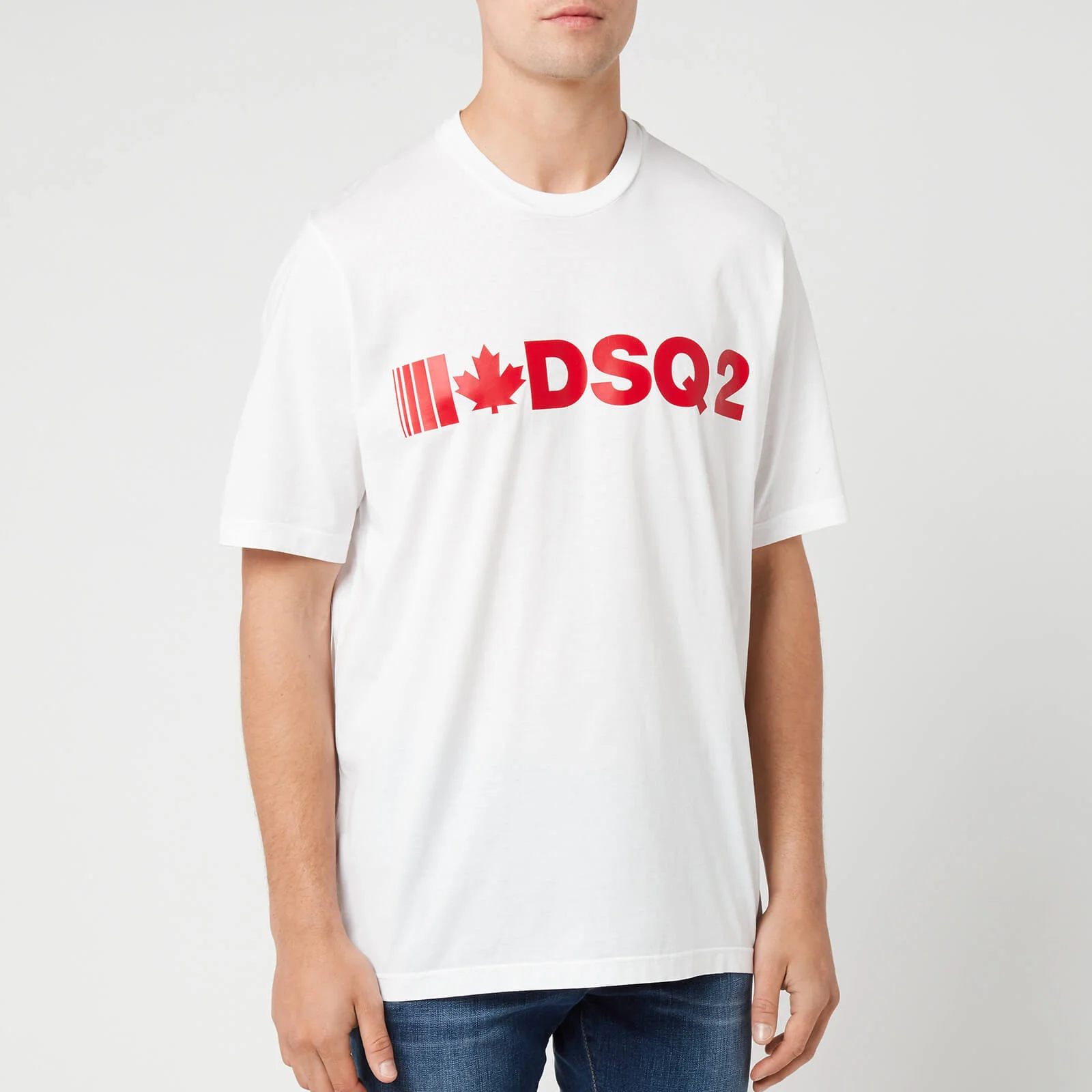 Dsquared2 Men's Dsq2 Slouch Fit T-Shirt - White Image 1