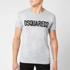 Dsquared2 Men's Logo Paint Splash T-Shirt - Grey Melange - Image 1