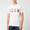 Dsquared2 Men's Icon T-Shirt - White/Red - Image 1