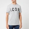 Dsquared2 Men's Icon T-Shirt - Grey/Black - Image 1