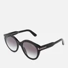 Tom Ford Women's Rosanna Sunglasses - Shiny Black/Gradient Smoke - Image 1